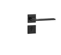 SBSSYVLMV Serratura for porta minimalista, moderna, minimalista, camera da letto, maniglia for porta in legno, bagno silenzioso, serratura interna(C style elegant black)