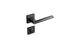 SBSSYVLMV Serratura for porta minimalista, moderna, minimalista, camera da letto, maniglia for porta in legno, bagno silenzioso, serratura interna(E style steel gray)