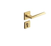 SBSSYVLMV Serratura for porta minimalista, moderna, minimalista, camera da letto, maniglia for porta in legno, bagno silenzioso, serratura interna(E type Golden)