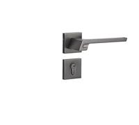 SBSSYVLMV Serratura for porta minimalista, moderna, minimalista, camera da letto, maniglia for porta in legno, bagno silenzioso, serratura interna(Type A steel gray)