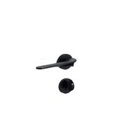 SBSSYVLMV Serratura for porta silenziosa in lega di zinco, moderna, semplice, for interni, camera da letto, porta in legno, decorazione for la casa, serratura divisa(D31 S960 Matte Black Silent)