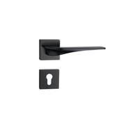 SBSSYVLMV Serratura for porta silenziosa in lega di zinco, moderna, semplice, for interni, camera da letto, porta in legno, decorazione for la casa, serratura divisa(D32 S960 matte black silent)