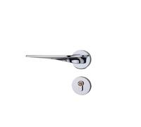 SBSSYVLMV Serratura for porta silenziosa in lega di zinco, moderna, semplice, for interni, camera da letto, porta in legno, decorazione for la casa, serratura divisa(D31 S960 bright chrome silent)