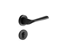 SBSSYVLMV Serratura magnetica silenziosa for interni, moderna e semplice, for porta da camera da letto, in lega di zinco, maniglia for porta in legno(Black door lock)