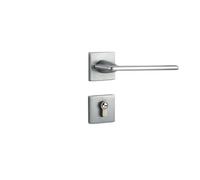 SBSSYVLMV Serratura magnetica silenziosa for porta interna, camera da letto, bagno, maniglia for porta, moderna, semplice, stile americano, nero(B9 2001 chrome magnetic model)