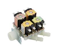SBSSYVLMV Valvola elettromagnetica in plastica DN20 DC 12V G3/4" 1 in 4 out, normalmente Chiusa, valvola di Scarico dell'Acqua, solenoide Elettrico di Ingresso dell'Acqua