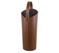 SBTXHJWCGLD Portaombrelli Portatile in Pelle, portaombrelli Rotondo Versatile, per Piccoli spazi di casa e Ufficio, Marrone