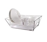 SBTXHJWCGLD Scolapiatti, Scolapiatti Lavello da Cucina in Acciaio Inox Porta Piatti Laterali, con Scolapiatti Rimovibile Vassoio Scolapiatti per Piano Cucina