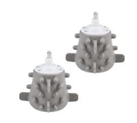 Sbuccia aglio, 2 pezzi, in silicone, accessorio per apparecchi elettrici, 2 l, grigio, facile da pulire, aiuto da cucina per rimuovere le buccie, compatibile con 3 l
