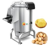 Sbucciapatate elettrico commerciale, sbucciatrice automatica per frutta vegetale con timer, grande capacità per uso efficiente della cucina