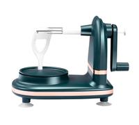 Sbucciatore automatico per mele con base a ventosa, a manovella, per frutta e patate, verde scuro/verde chiaro