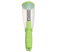 Sbucciatore compatto - Pelapatate da cucina multiuso, bordo in acciaio con supporto per rifiuti, design pratico con impugnatura, strumento per sbucciare rapidamente verdure, frutta, casa e chef