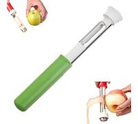 Sbucciatore E Levatorsoli In Acciaio Inossidabile, Levatorsoli for Mele, for Pere, Peperoni, Fuji, Honeycrisp, Strumento for La Rimozione Del Torsolo Da Cucina(Green)