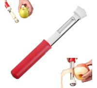 Sbucciatore E Levatorsoli In Acciaio Inossidabile, Levatorsoli for Mele, for Pere, Peperoni, Fuji, Honeycrisp, Strumento for La Rimozione Del Torsolo Da Cucina(Red)