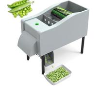 Sbucciatore elettrico per piselli, pelapatate semiautomatico regolabile, macchina commerciale in acciaio inossidabile per sgusciare efficacemente piselli, fagioli e soia