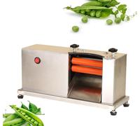 Sbucciatore elettrico per piselli, semi automatico con rulli regolabili, pelapatate in acciaio inox per uso domestico, pelapatate multifunzionale, piedini antiscivolo