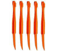 Sbucciatore per arance, agrumi, limoni, frutta, strumento per sbucciare, in plastica, gadget da cucina con manico lungo arancione, 5 pezzi, ottimo regalo di lavorazione durevole