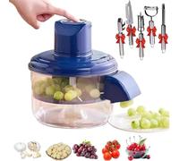 Sbucciatrice elettrica per uva, sbucciatrice automatica per frutta e aglio, strumento per rimuovere la pelle, strumento multifunzionale automatico per sbucciare frutta, per cucina domestica (6 pezzi)
