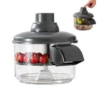 Sbucciatrice elettrica ricaricabile automatica per frutta con lama in acciaio inossidabile per aglio e ciliegie 20 secondi per sbucciare la visualizzazione trasparente e design staccabile