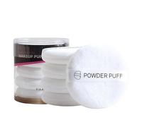Sbuffi per cipria, spugnette per cipria, 5 spugnette per trucco, morbide e lavabili, per cipria, per cipria in polvere, trucco secco