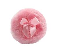 Sbuffo per cipria, ultra morbido, rotondo, per viso e corpo, con a nastro, strumento per trucco secco, applicatore per cipria per il corpo, per casa e viaggio