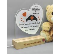 SBUGATTA | Regalo Amica Personalizzato | Idea Per Migliore Amica | Regalo Sa Valentino | Luce Notturna Personalizzata | Anniversario | Regalo Natale |