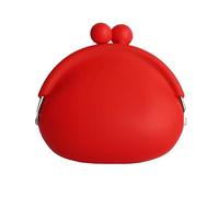 Sbuxhrkid Portamonete in silicone con chiusura a bacio, piccolo sacchetto multiuso per monete, chiavi e rossetto, grazioso mini portamonete per il trasporto quotidiano delle donne, viaggi e uso in