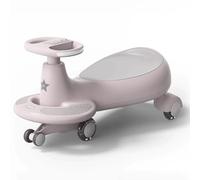 SBZIOJHDR Auto a dondolo, Auto Wiggle for bambini da guidare su ruota silenziosa, modello con suono e musica leggera, dai 3 anni in(Pink)