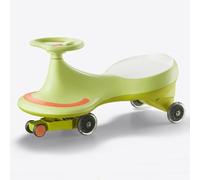 SBZIOJHDR Auto a dondolo, Wiggle Car, sedile largo, altalena silenziosa in Pu, for auto, giro su giocattolo, da 3 anni in(Green)