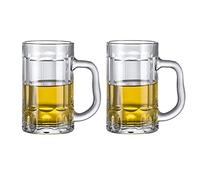 SBZIOJHDR bicchiere da birra, Bicchiere da pinta personalizzato, boccale birra classico grande bicchieri con manico tazze pub for feste in vetro trasparente 14 once