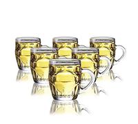 SBZIOJHDR bicchiere da birra, Bicchiere da pinta personalizzato, boccali birra in vetro con manico, set di 6 bicchieri for bevande in for intrattenimento divertente