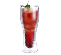 SBZIOJHDR bicchiere da birra, Bicchiere da pinta personalizzato, set di boccali birra, semplice vetro a doppio strato, utensili creativi in vetro