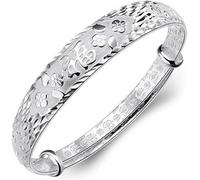 SBZIOJHDR bracciale, Bracciale portafortuna cinese regolabile vintage da donna, gioielli in argento sterling, regali di compleanno for la sorella