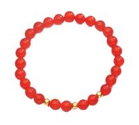 SBZIOJHDR Bracciale con diamanti Bracciale elastico da meditazione for donna Nafu naturale 8 mm, talismano for prosperità, denaro e buona fortuna, 2023, nuovi gioielli, 10(Red-6mm)