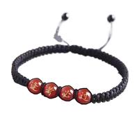 SBZIOJHDR Bracciale con diamanti Braccialetto di cristallo agata da 2 pezzi, regolabile, con pietre Reiki e chakra(Black)