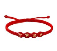 SBZIOJHDR Bracciale con diamanti Braccialetto di cristallo agata da 2 pezzi, regolabile, con pietre Reiki e chakra(Red)