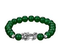 SBZIOJHDR Bracciale con diamanti Braccialetto di perline cristallo rosso granato e nero, talismano for prosperità, denaro buona fortuna, 7(7)