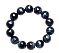 SBZIOJHDR bracciale di cristallo, Bracciale da uomo in occhio di tigre blu, braccialetti Chakra Reiki in pietra naturale fatti a mano, portano fortuna, ricchezza, coraggio, 10 mm(16mm)