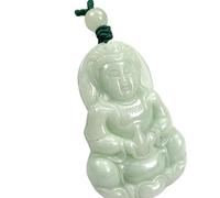 SBZIOJHDR ciondolo in giada, Collana Feng Shui Amuleto Guanyin