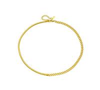 SBZIOJHDR collana, Collana a catena a forma di serpente a maglia asimmetrica in acciaio inossidabile 316L for gioielli da donna con girocollo e regali Bijoux