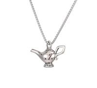 SBZIOJHDR collana, Collana con ciondolo a forma di lampada Aladino portafortuna, collana catena pendente a del genio in acciaio inossidabile(Silver)