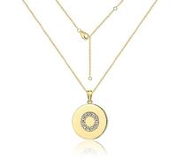 SBZIOJHDR collana, Collane da donna con ciondolo con lettere di moda con cristalli, catena da tennis color oro, regalo di nozze for feste, collana di gioielli dalla AZ iniziale