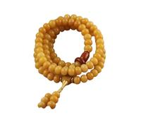 SBZIOJHDR collana di legno， Alxa Weathered Bodhi Root Collana Bracciale 108Perline di Buddha Rosario for uomo Donna Preghiera Meditazione