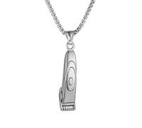 SBZIOJHDR collana, Tagliacapelli Barber Culture in acciaio inossidabile for parrucchieri, barbieri e stilisti(Silver)