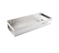 SBZIOJHDR Contenitori per il bagno, Moderno portaoggetti da doccia a parete, portasciugamani rettangolare 30 cm, accessori bagno con finitura opaca ed elegante(Silver,50cm)