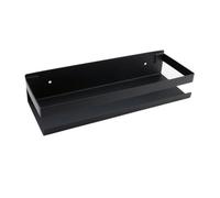 SBZIOJHDR Contenitori per il bagno, Moderno portaoggetti da doccia a parete, portasciugamani rettangolare 30 cm, accessori bagno con finitura opaca ed elegante(Black,40cm)