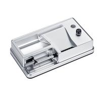 SBZIOJHDR Macchina per rollare tabacco. Piccola macchina for il riempimento di sigarette for uso domestico, display digitale di conteggio, diametro del tubo 6,5/8,0 mm(Silver,6.5mm)