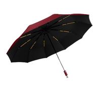 SBZIOJHDR ombrello, Manico ergonomico, apertura e chiusura automatiche, portatile da viaggio, resistente al sole alla pioggia, 10 stecche, uomo donna, protezione UV UPF 50