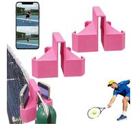 SBZIOJHDR Supporto per telefono da rete da tennis, Supporto for telecamera da tennis, supporto for for rete, for telefono for for pickleball(Pink 2pcs)