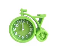 SBZIOJHDR sveglia, Sveglia creativa for studenti, a forma di bicicletta, silenziosa, da comodino, con colori caramella, for camere letto(Green)